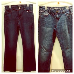 2 pair Express jeans. Size 10